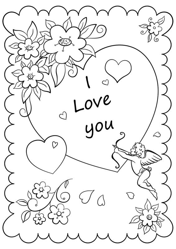 Valentines Card I Love You Coloring Page Md Coloring Page — Free Printable — free printable coloring page