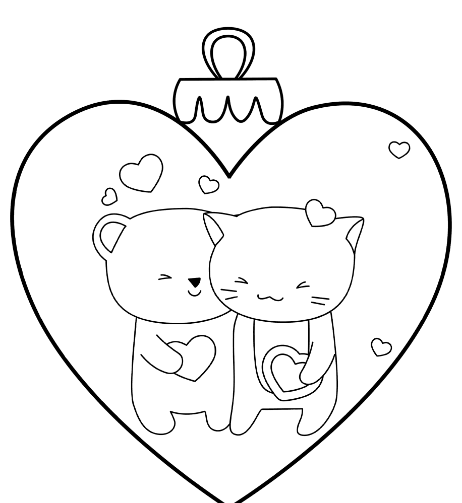 Valentines Day Hearts 15 Coloring Page Md Coloring Page — Free Printable — free printable coloring page