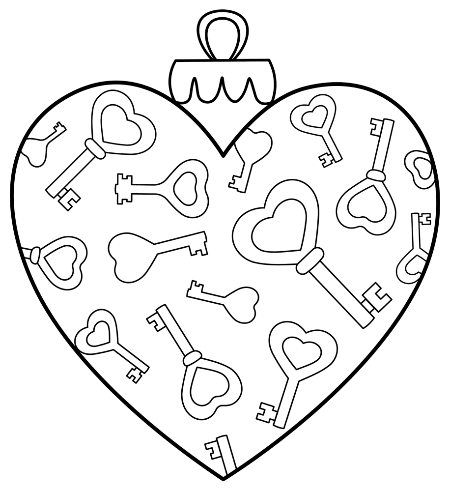 Valentines Day Hearts 4 Coloring Page Md Coloring Page — Free Printable — free printable coloring page