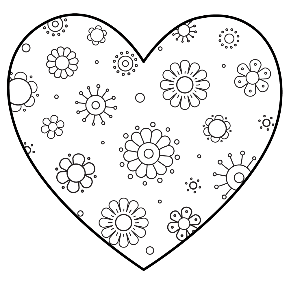 Valentines Heart 16 Coloring Page Md Coloring Page — Free Printable — free printable coloring page