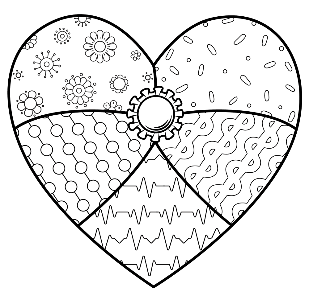Valentines Heart 5 Coloring Page Md Coloring Page — Free Printable — free printable coloring page