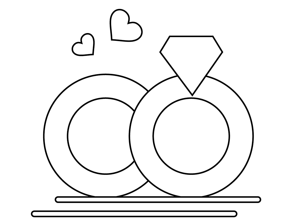 4171290 Day Love Merraige Ring Valentine Valentines Wedding Coloring Page Md Coloring Page — Free Printable — free printable coloring page