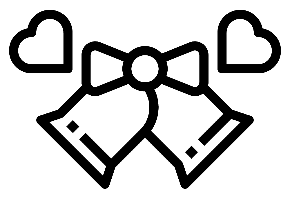 7430638 Bell Wedding Love Valentines Romantic Coloring Page Md Coloring Page — Free Printable — free printable coloring page