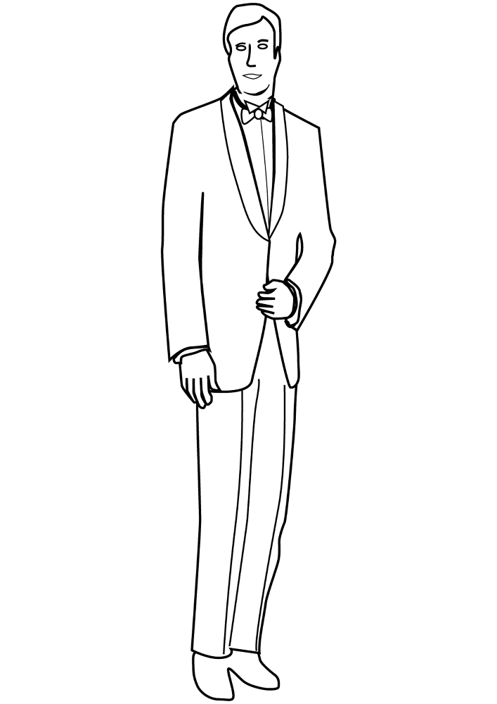 Groom Coloring Page Md Coloring Page — Free Printable — free printable coloring page