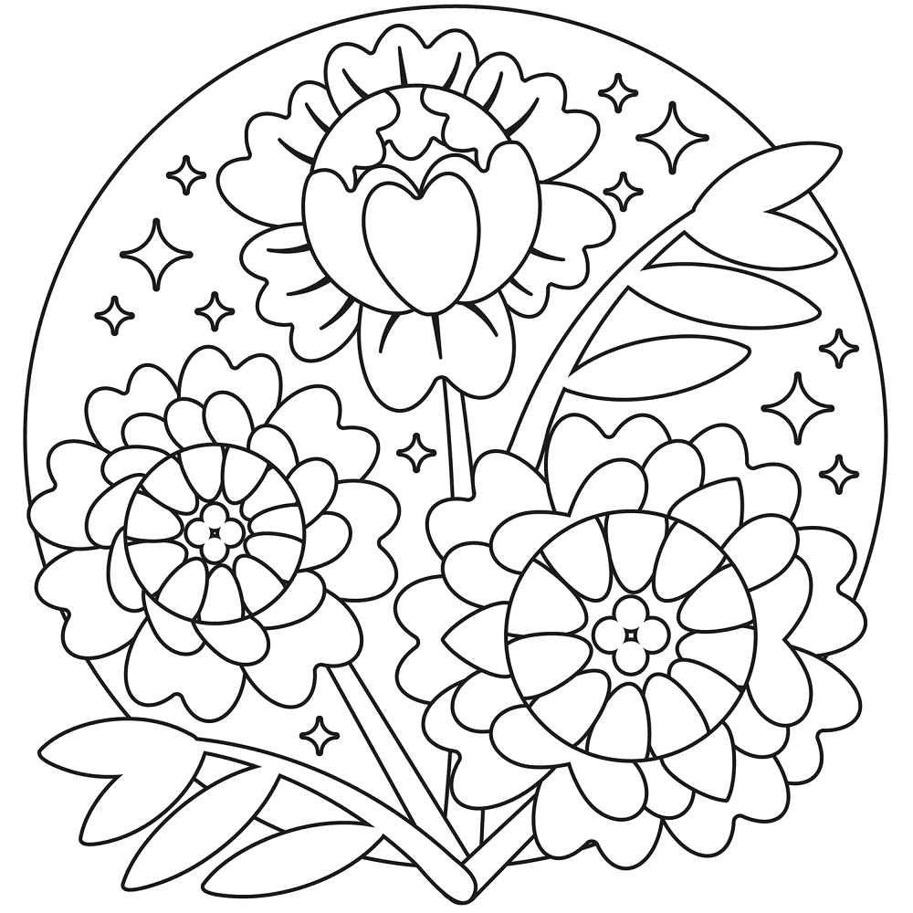 Peonies Coloring Page Md Coloring Page — Free Printable — free printable coloring page