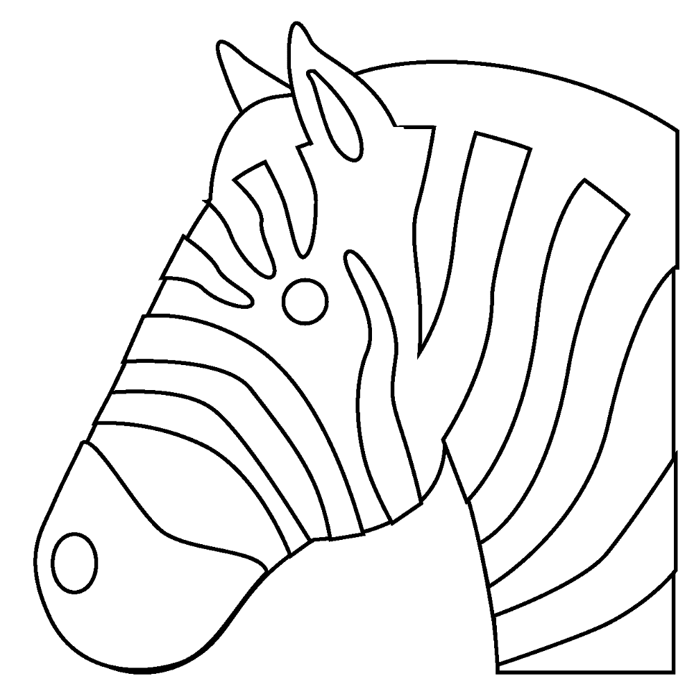 551 Zebra Face Emoji Coloring Page Md Coloring Page — Free Printable — free printable coloring page