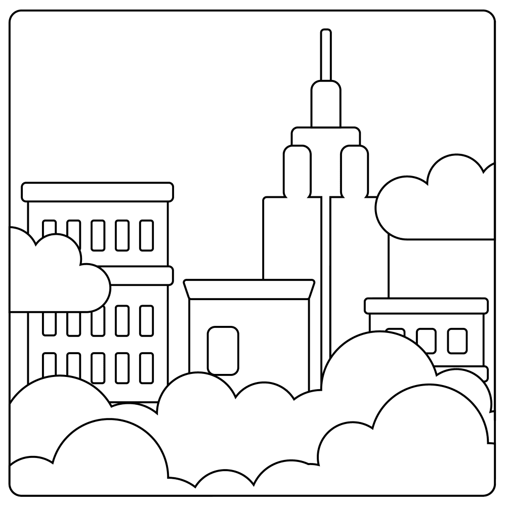 856 U1f301 Foggy Emoji Coloring Page Md Coloring Page — Free Printable — free printable coloring page