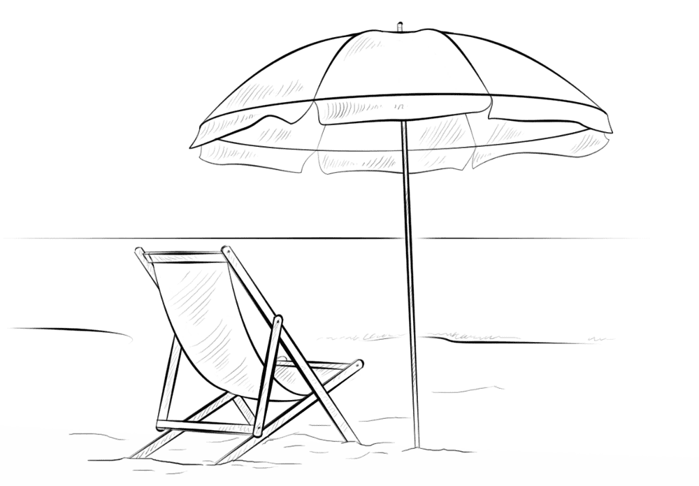 Beach Scene Coloring Page Md Coloring Page — Free Printable — free printable coloring page