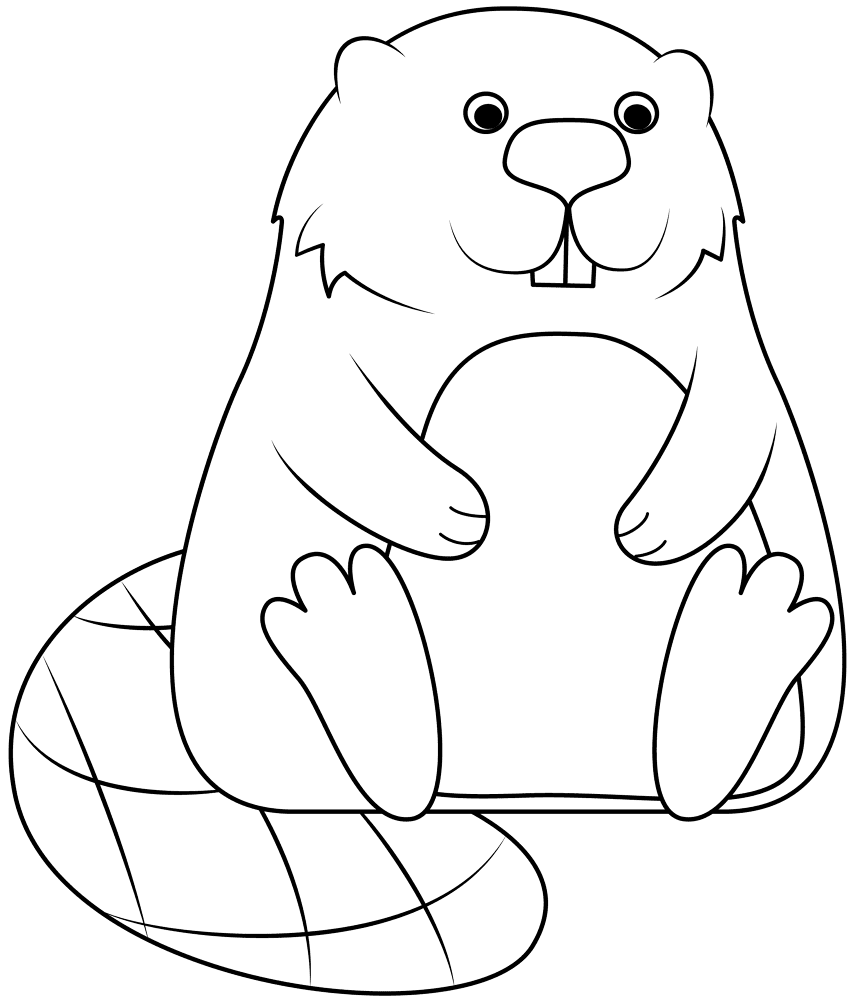 Beaver 2 Coloring Page Md Coloring Page — Free Printable — free printable coloring page