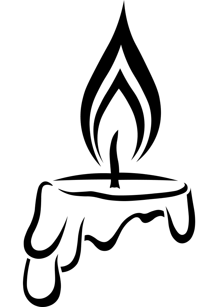 Candle Flame Coloring Page Md Coloring Page — Free Printable — free printable coloring page