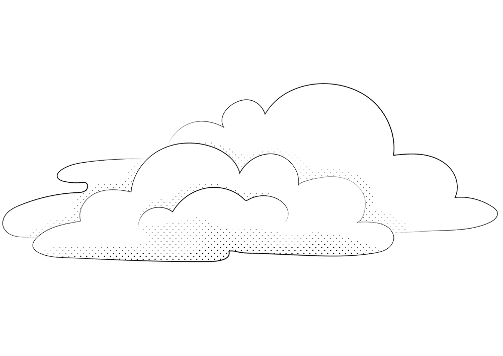Cloud Coloring Page Md Coloring Page — Free Printable — free printable coloring page