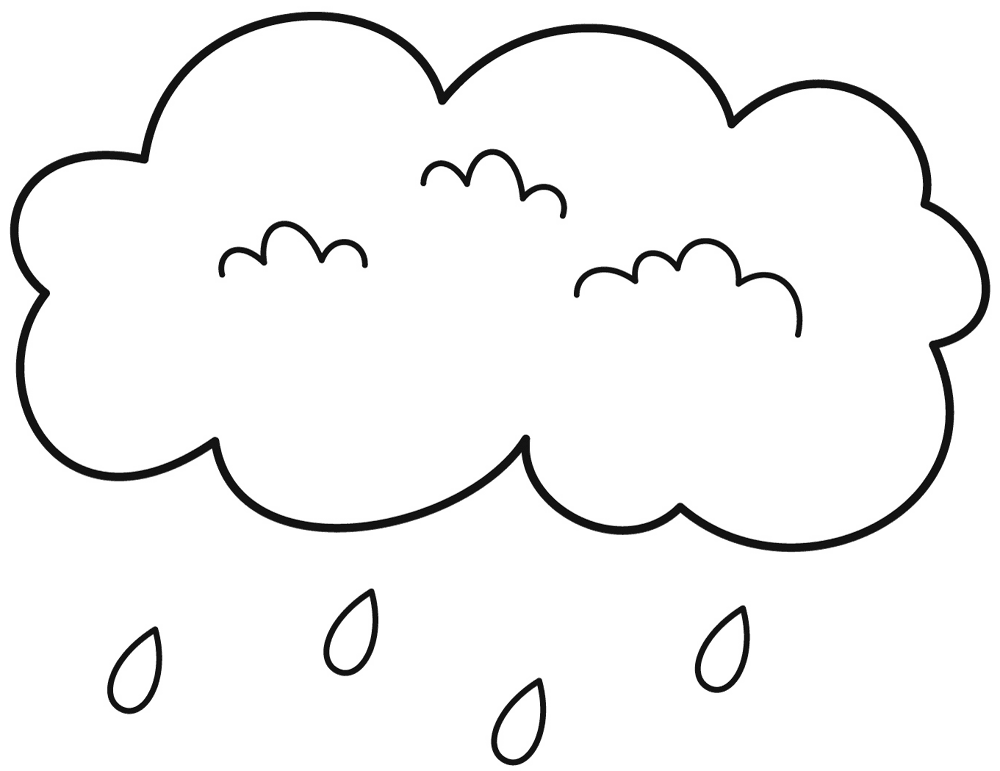 Cloudwithrain Coloring Page Md Coloring Page — Free Printable — free printable coloring page
