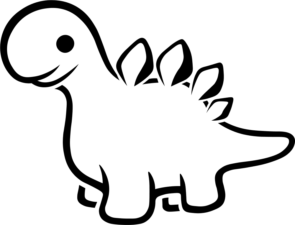 Cute Dinosaur Coloring Page Md Coloring Page — Free Printable — free printable coloring page