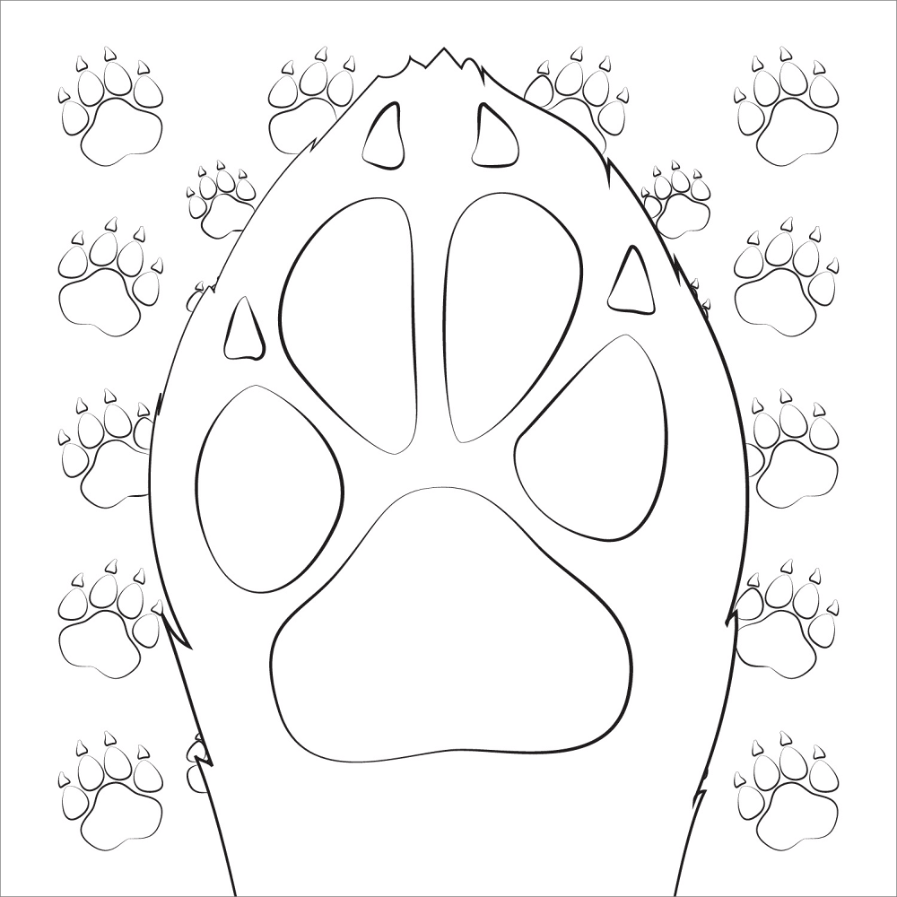 Dog Paw Coloring Page Md Coloring Page — Free Printable — free printable coloring page