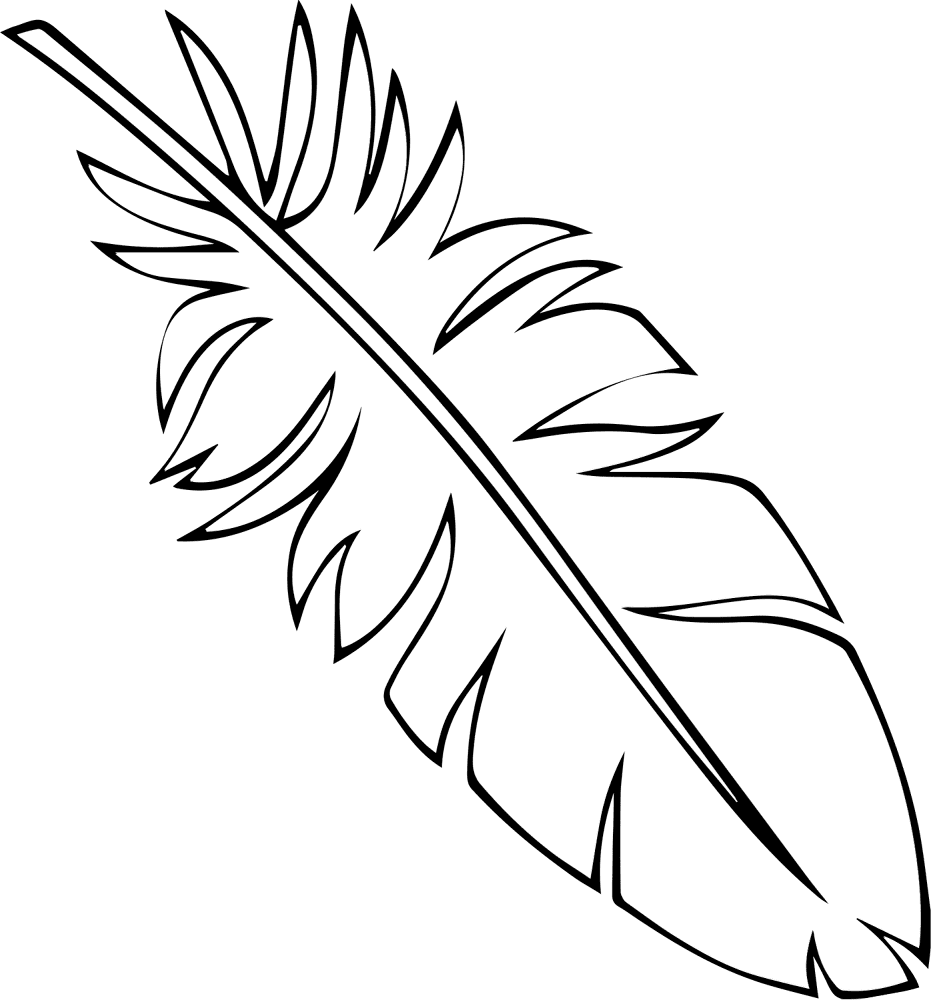 Feather 05 Coloring Page Md Coloring Page — Free Printable — free printable coloring page