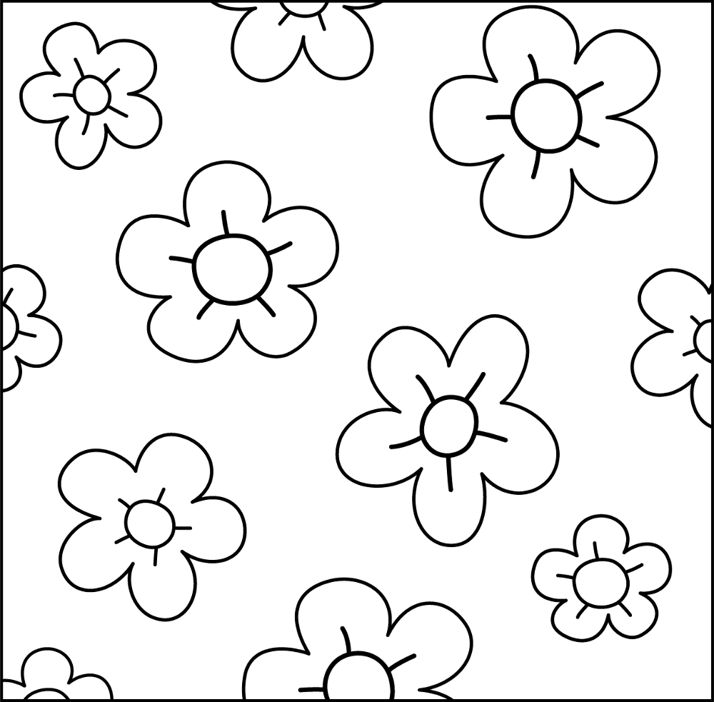 Flowers Pattern Coloring Page Md Coloring Page — Free Printable — free printable coloring page