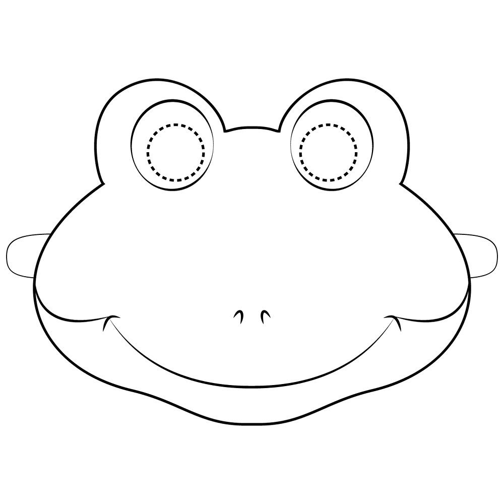 Frog Mask Coloring Page Md Coloring Page — Free Printable — free printable coloring page