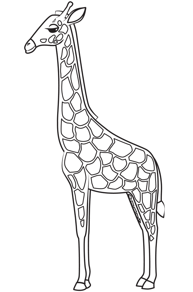 Giraffe Coloring Page Md Coloring Page — Free Printable — free printable coloring page