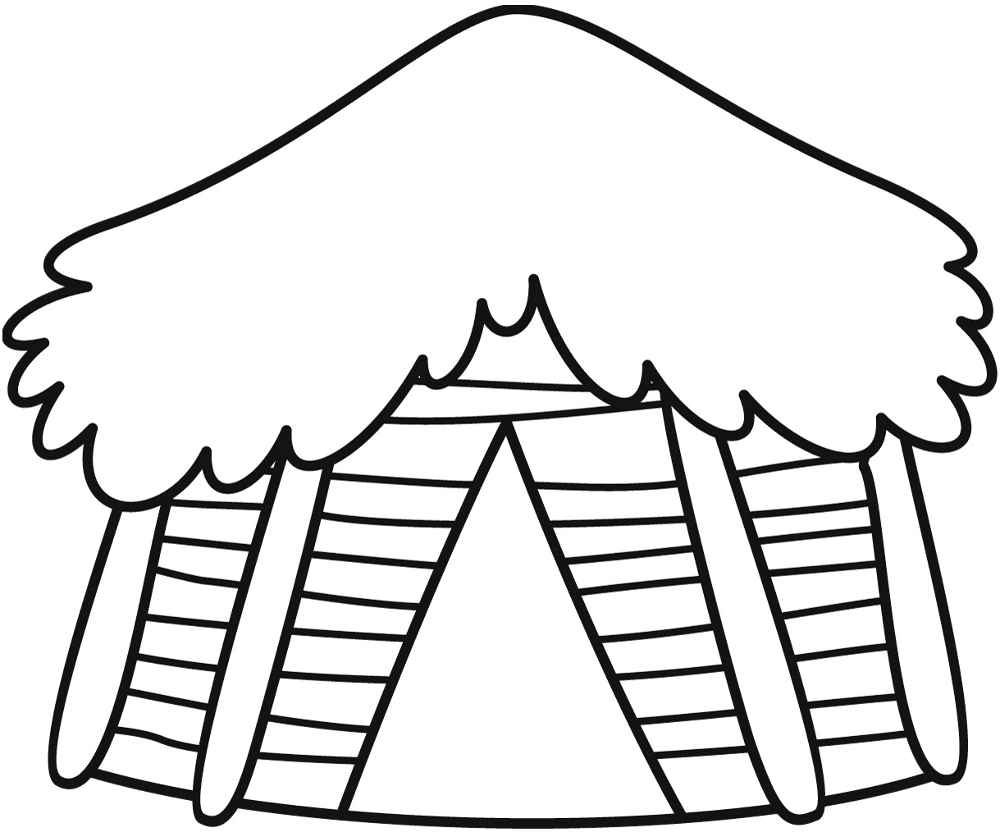 Hut Coloring Page Md Coloring Page — Free Printable — free printable coloring page