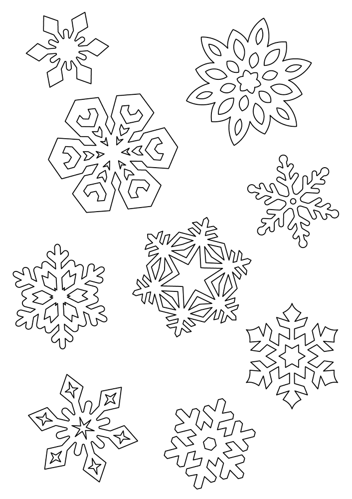 Paper Snowflake Colorings 1 Coloring Page Md Coloring Page — Free Printable — free printable coloring page