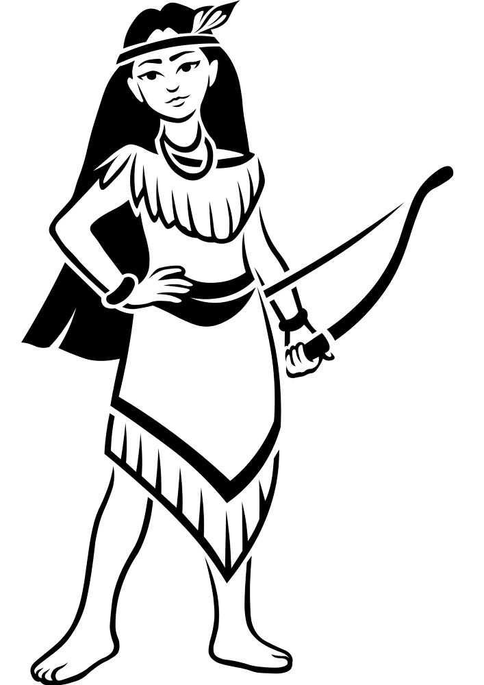 Pocahontas Coloring Page Md Coloring Page — Free Printable — free printable coloring page