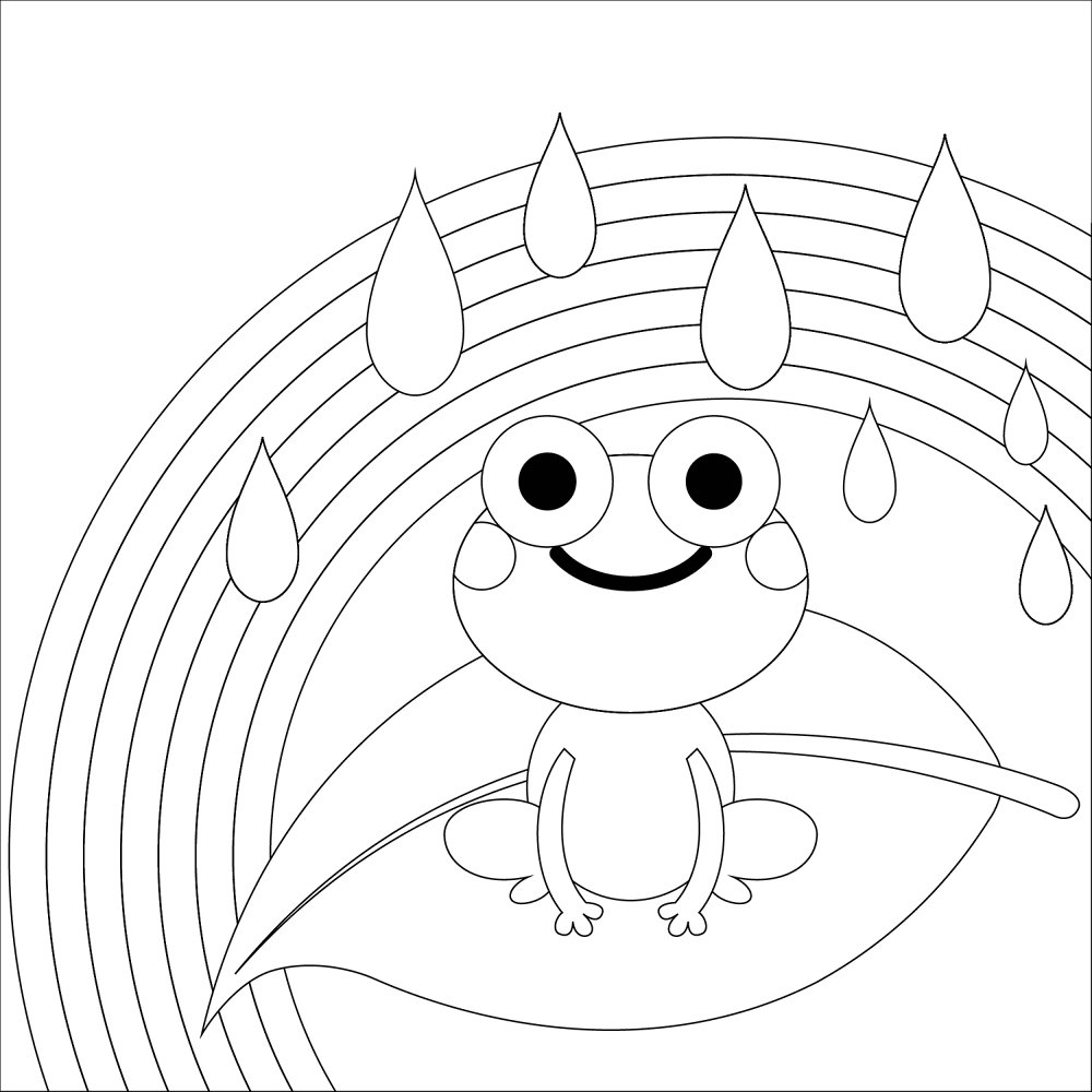 Rainbow And Frog Coloring Page Md Coloring Page — Free Printable — free printable coloring page