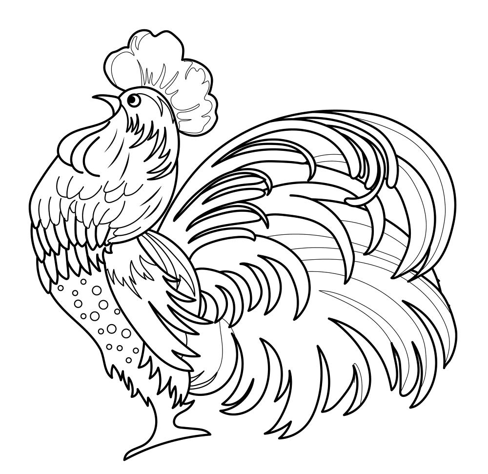 Rooster1 Coloring Page Md Coloring Page — Free Printable — free printable coloring page