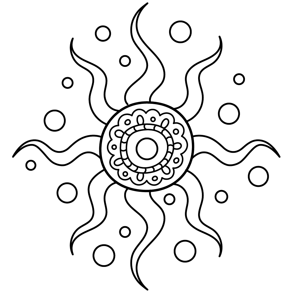Sun Coloring Page Md Coloring Page — Free Printable — free printable coloring page