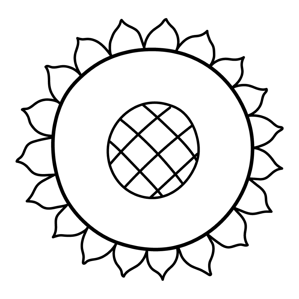 Sunflower 2 Coloring Page Md Coloring Page — Free Printable — free printable coloring page