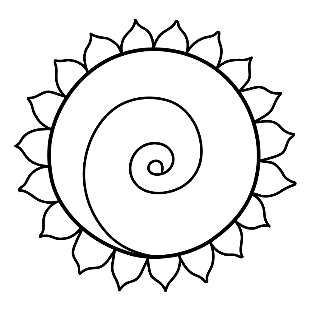 Sunflower Coloring Page Md Coloring Page — Free Printable — free printable coloring page