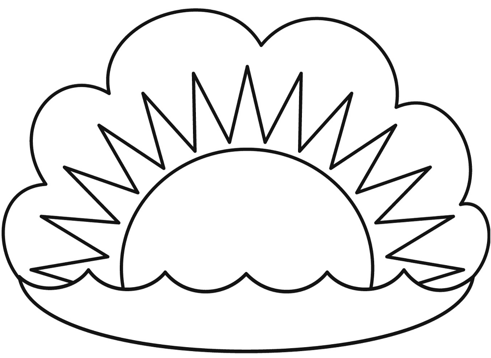 Sunset Coloring Page Md Coloring Page — Free Printable — free printable coloring page