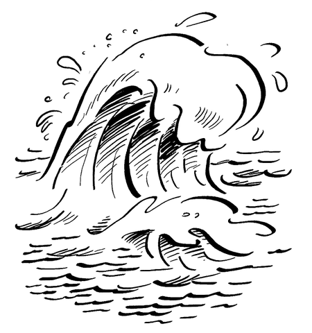 Waves On The Ocean Coloring Page Md Coloring Page — Free Printable — free printable coloring page