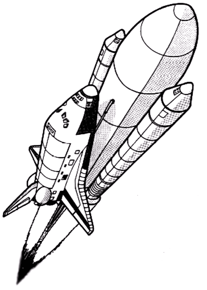 3 Space Shuttle Heads Into Space Coloring Page Md Coloring Page — Free Printable — free printable coloring page