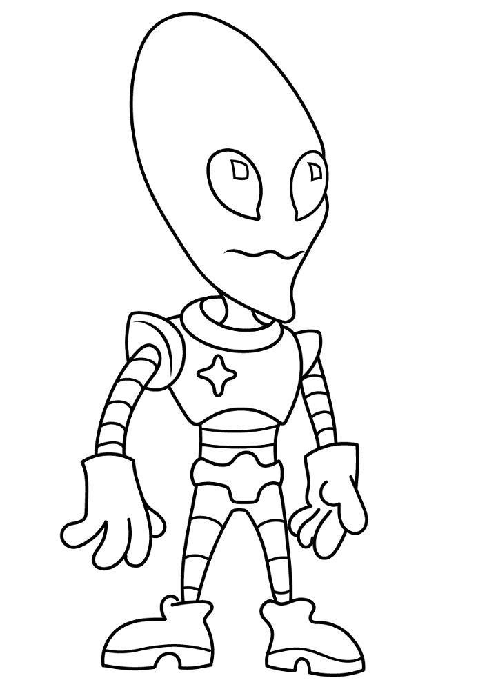 Alien 2 Coloring Page Md Coloring Page — Free Printable — free printable coloring page
