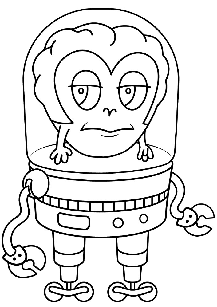 Alien 4 Coloring Page Md Coloring Page — Free Printable — free printable coloring page