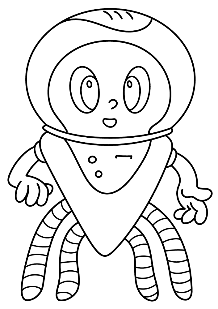 Alien 7 Coloring Page Md Coloring Page — Free Printable — free printable coloring page