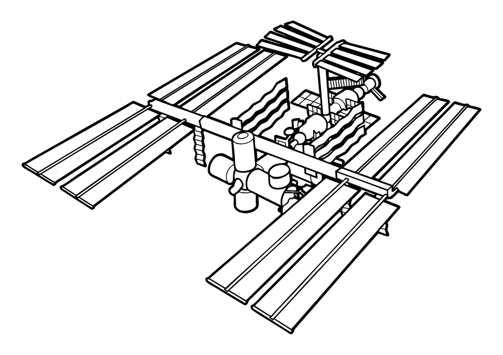 Iss International Space Station Coloring Pages Md Coloring Page — Free Printable — free printable coloring page