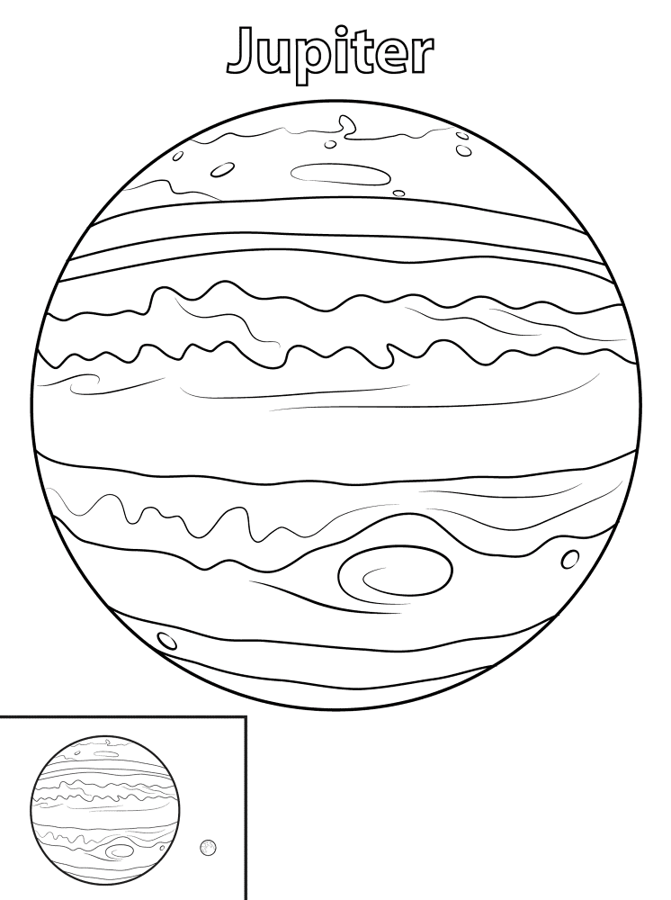 Jupiter Planet Coloring Pages Md Coloring Page — Free Printable — free printable coloring page