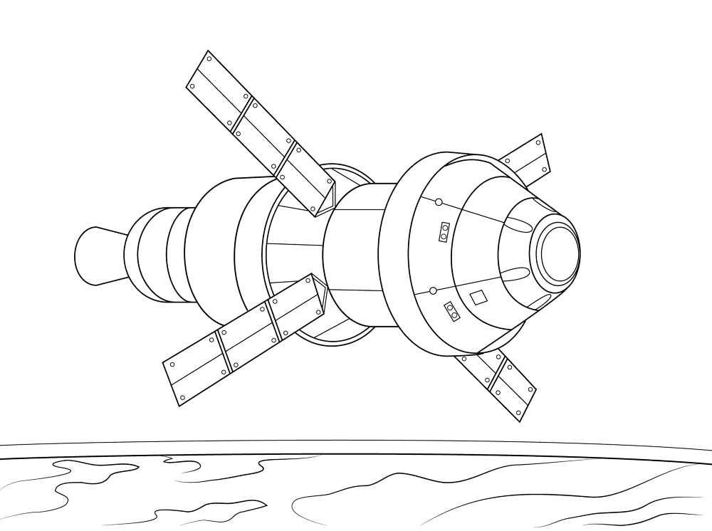 Orion Service Module Coloring Pages Md Coloring Page — Free Printable — free printable coloring page