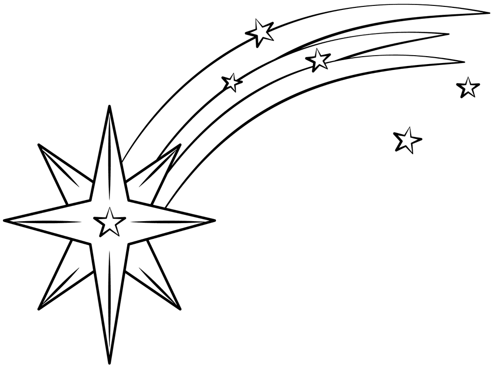 Shooting Star Coloring Page Md Coloring Page — Free Printable — free printable coloring page