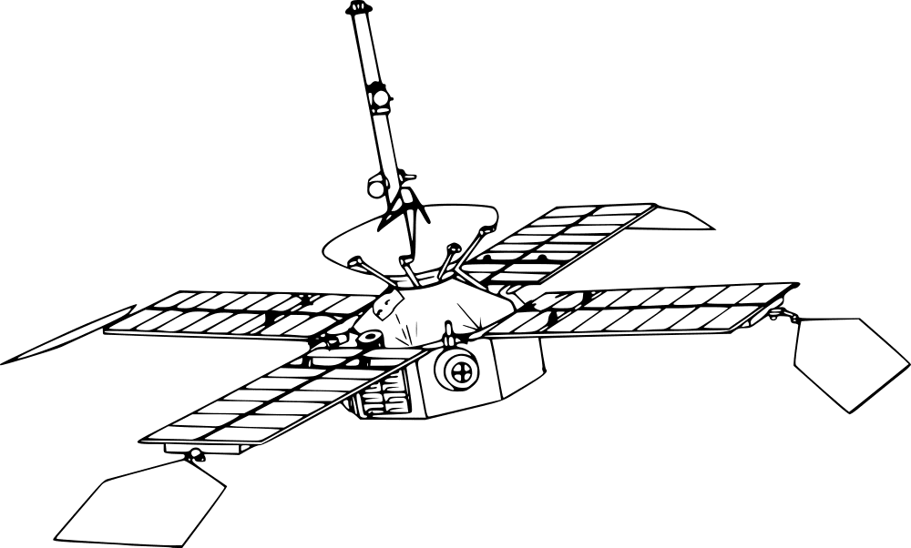 Space Probe Coloring Page Md Coloring Page — Free Printable — free printable coloring page