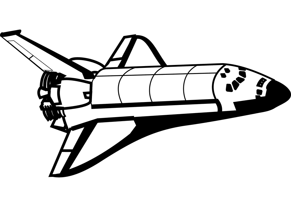 Space Shuttle Coloring Page Md Coloring Page — Free Printable — free printable coloring page