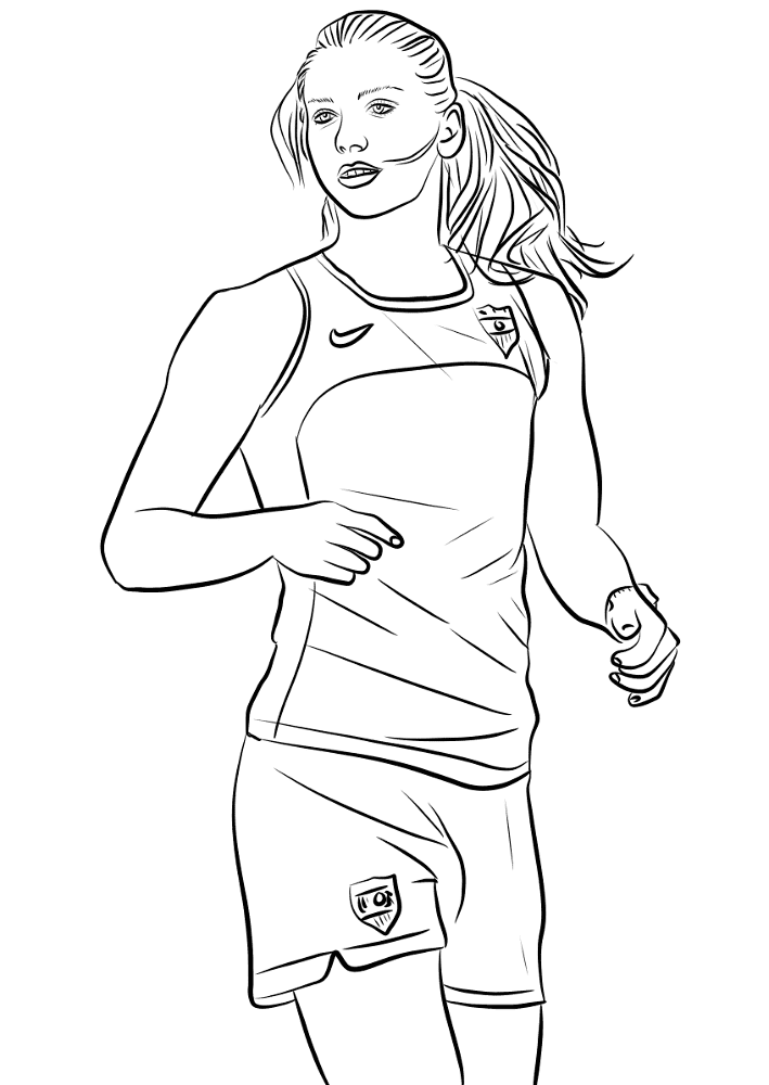 Alex Morgan Coloring Page Md Coloring Page — Free Printable — free printable coloring page