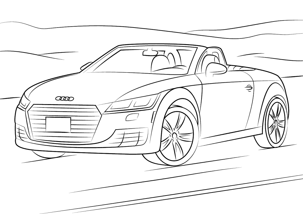 Audi Tt 2 Coloring Page Md Coloring Page — Free Printable — free printable coloring page