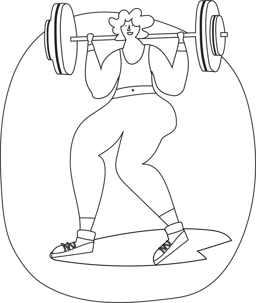 Barbell Workout Coloring Page Md Coloring Page — Free Printable — free printable coloring page