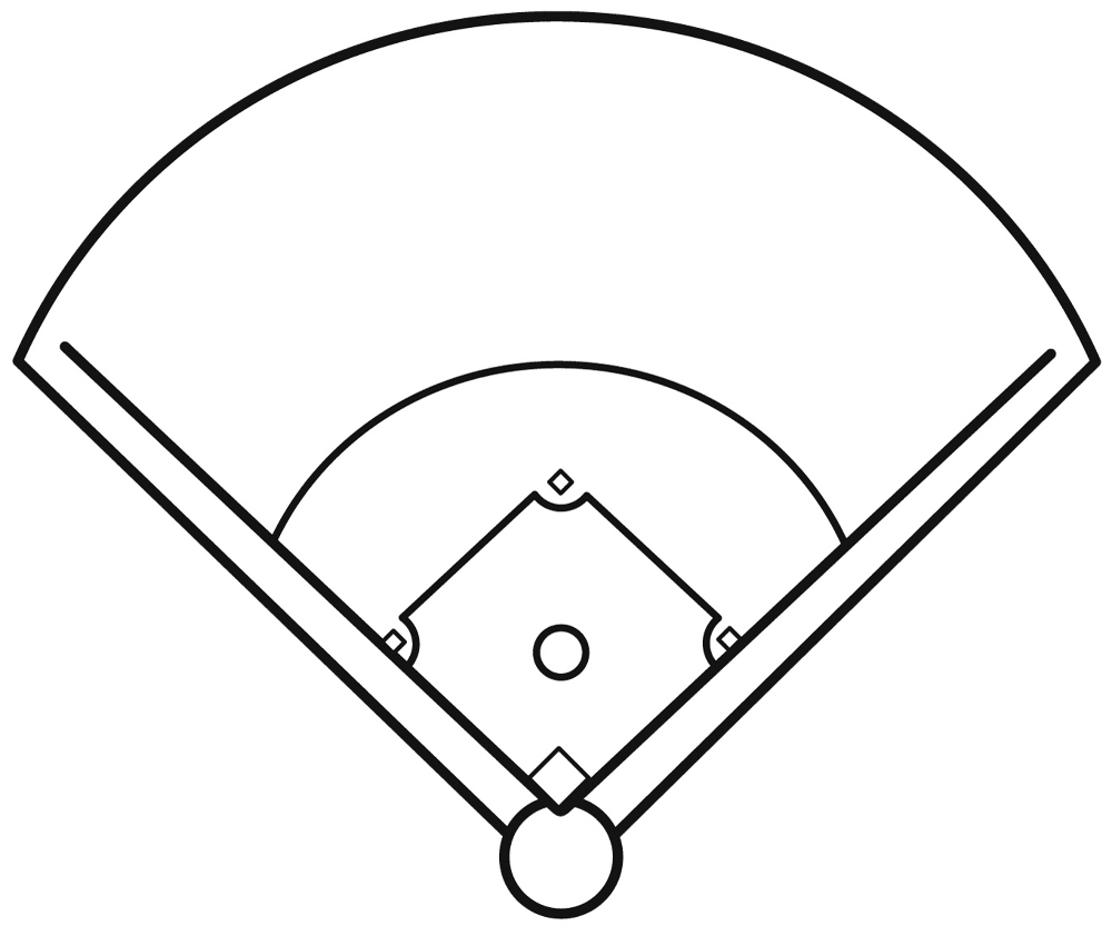 Baseballdiamond Coloring Page Md Coloring Page — Free Printable — free printable coloring page