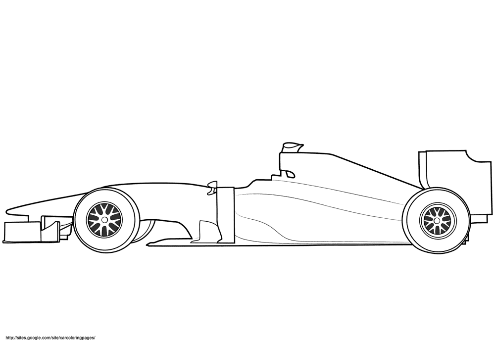 Blank Formula 1 Race Car Coloring Page Md Coloring Page — Free Printable — free printable coloring page