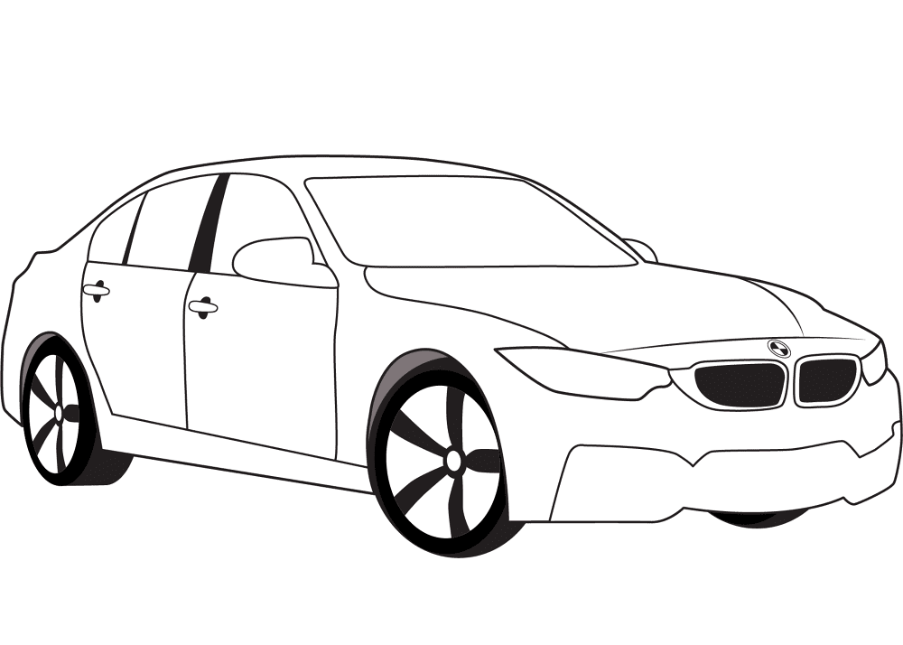 Bmw M3 Coloring Page Md Coloring Page — Free Printable — free printable coloring page