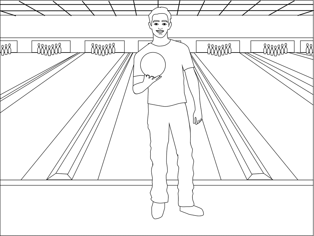 Bowling Coloring Page Md Coloring Page — Free Printable — free printable coloring page