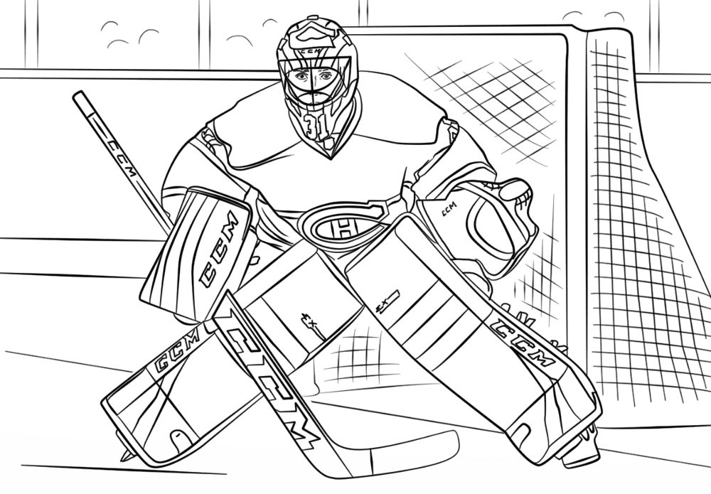 Carey Price Coloring Page Md Coloring Page — Free Printable — free printable coloring page